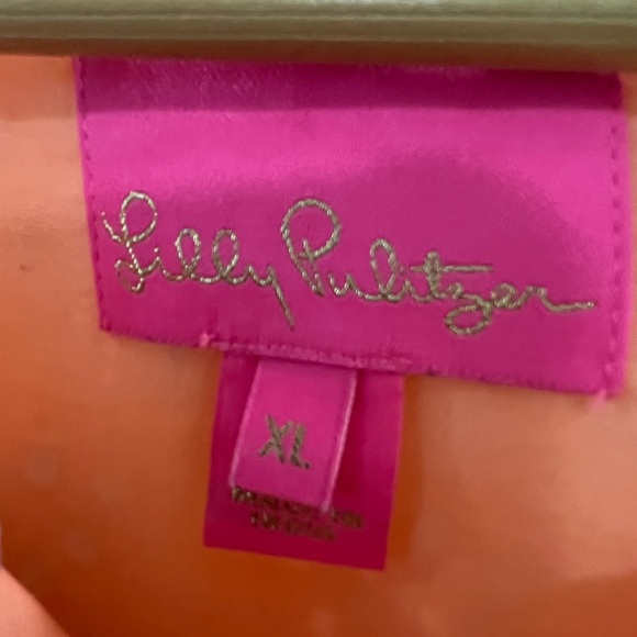 Lilly Pulitzer Keyla Eyelet Dress - Size XL - Bellini Riviera Bright Orange - Picture 7 of 9